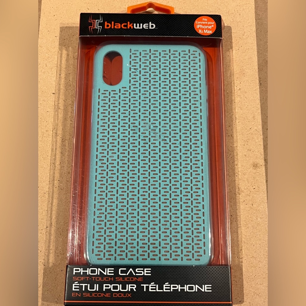 Blackweb iPhone XS Max Soft Touch Silicone Case Cover Light Blue